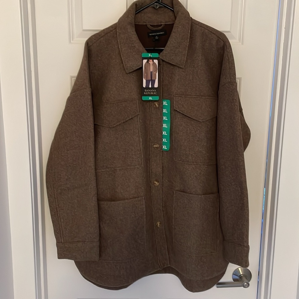 Banana Republic Utility jacket Women’s XL Brown